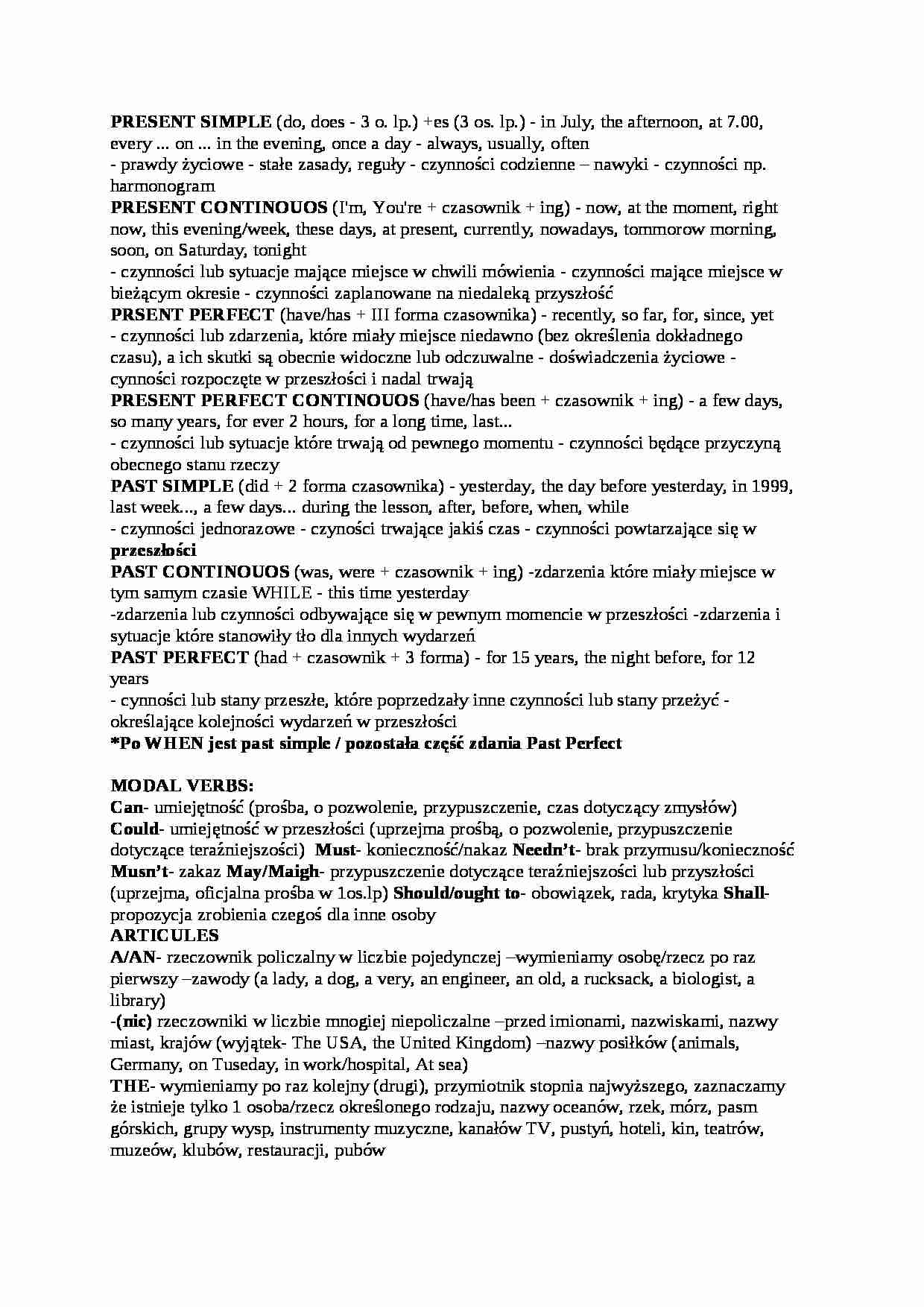 czasy na kolokwium, (sem IV) - strona 1