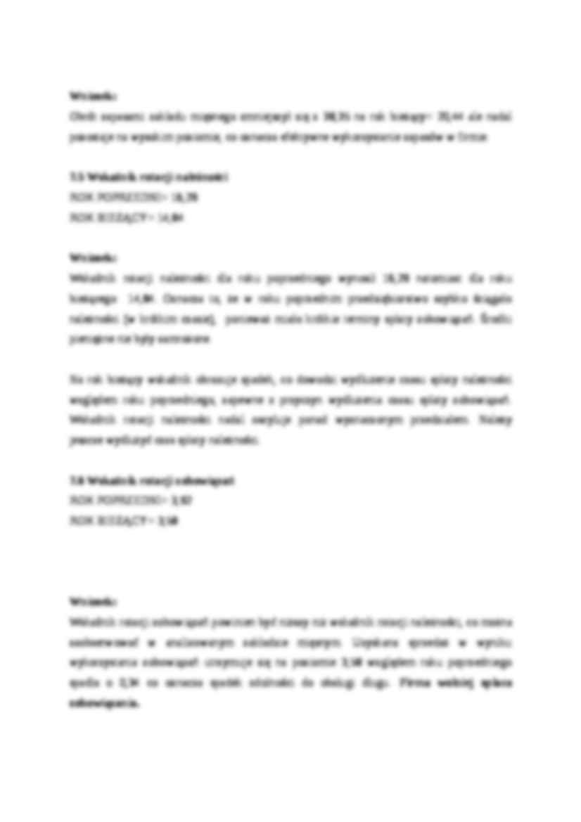 Sprawozdanie finansowe 'SMAK GÓRNO'- produktywność - strona 2