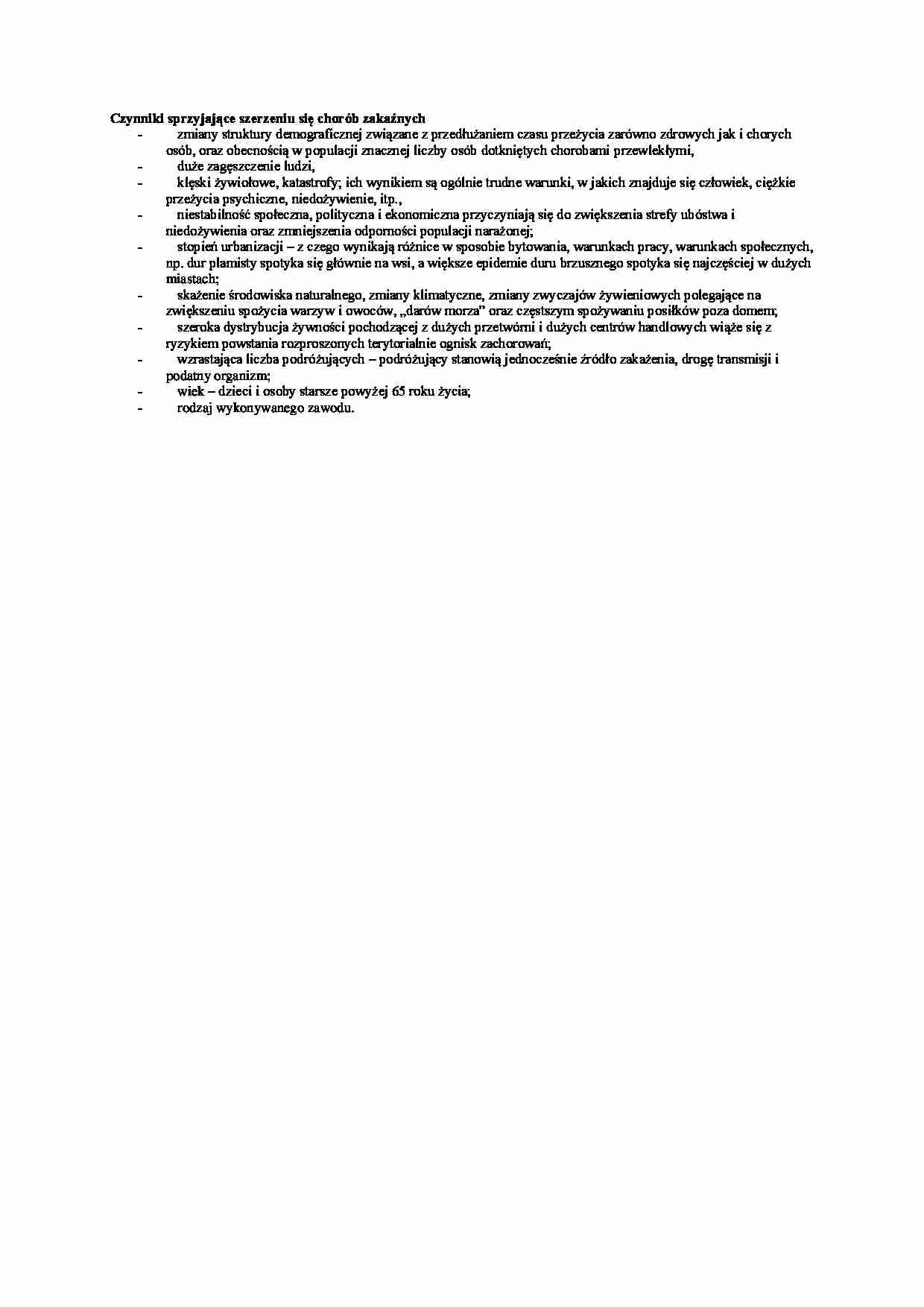 Szerzenie sie chorrób zakaźnych - strona 1