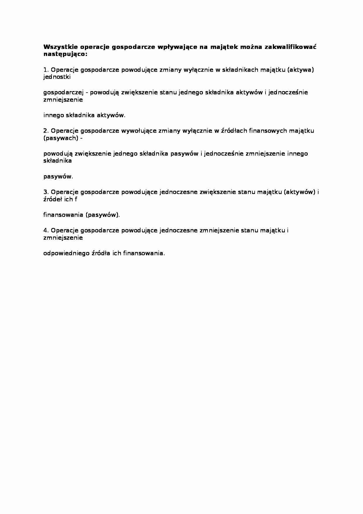 Operacje gospodarcze, sem III - strona 1