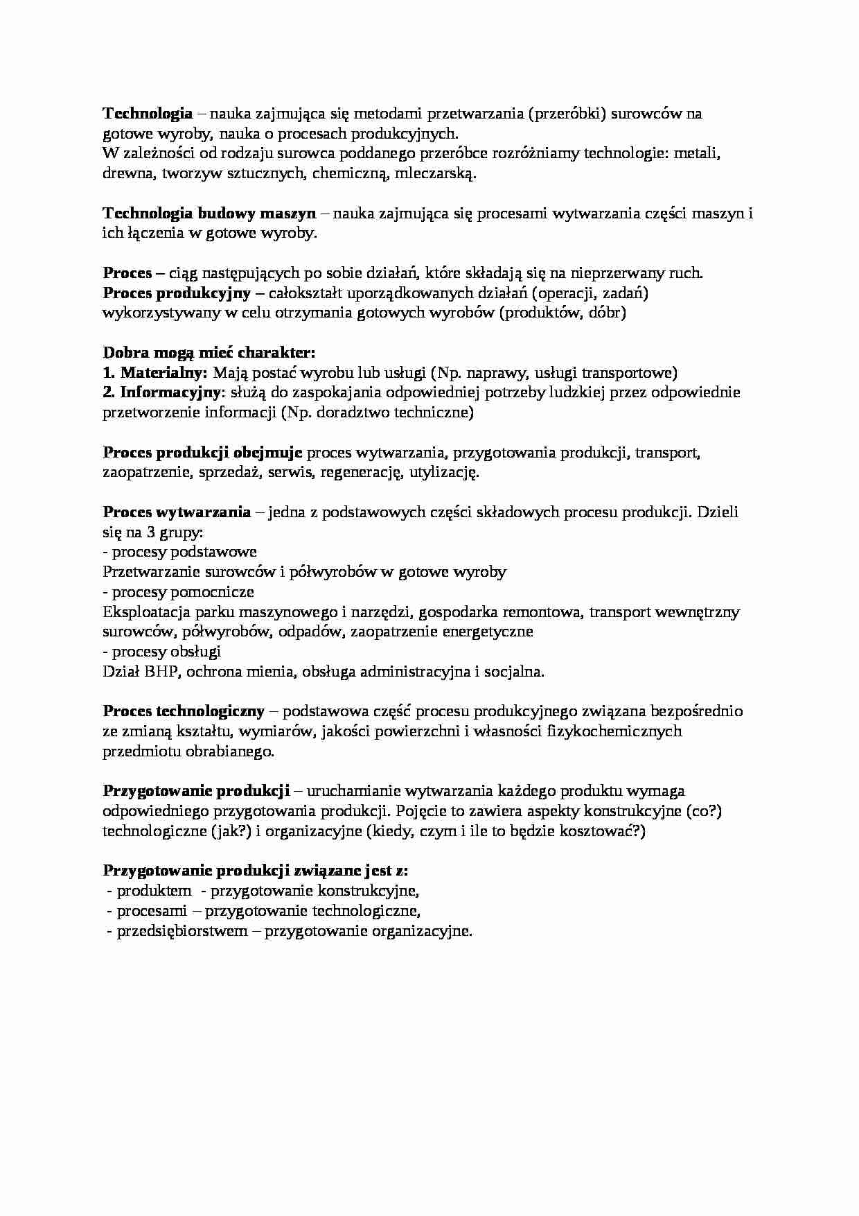 Wprowadzenie do technologii - strona 1