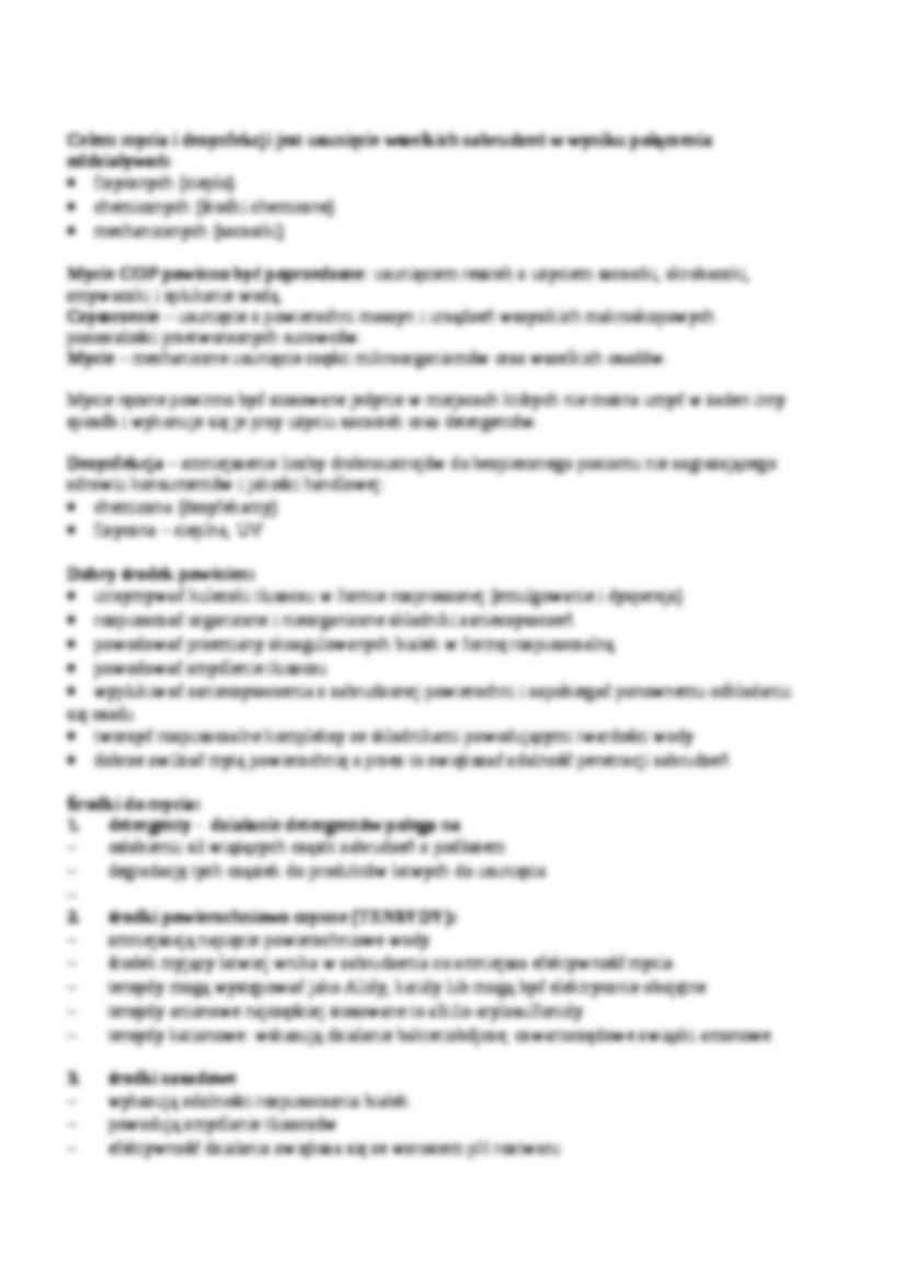 Mycie i dezynfekcja urządzeń i aparatury, sem IV - strona 2