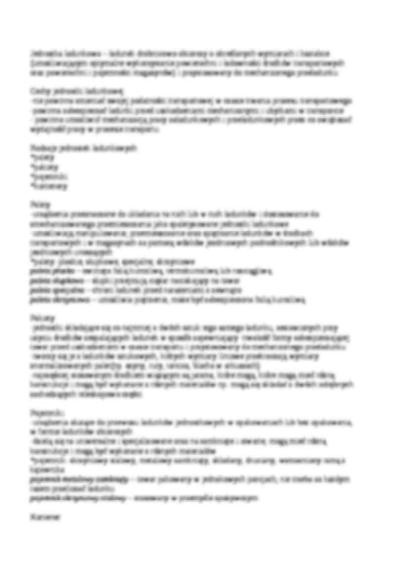 Transport towarów, sem II - strona 3