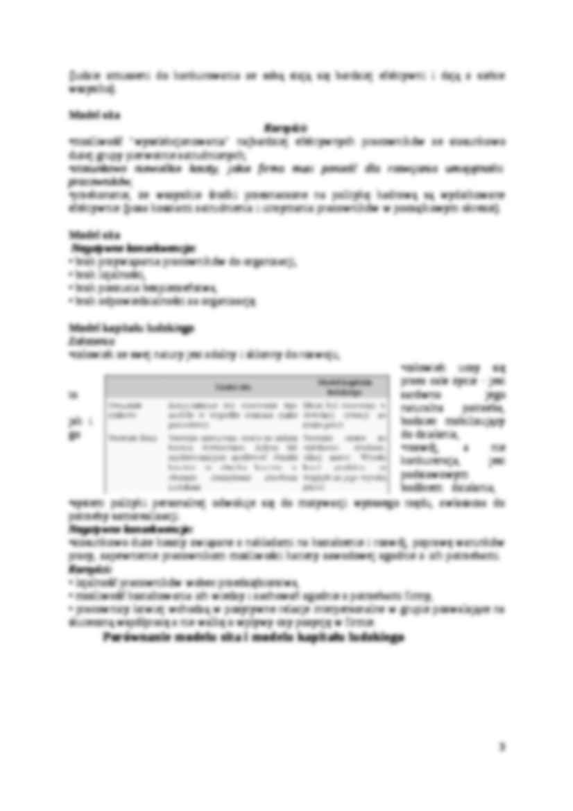 Zarządzanie zasobami ludzkimi, sem III - strona 3