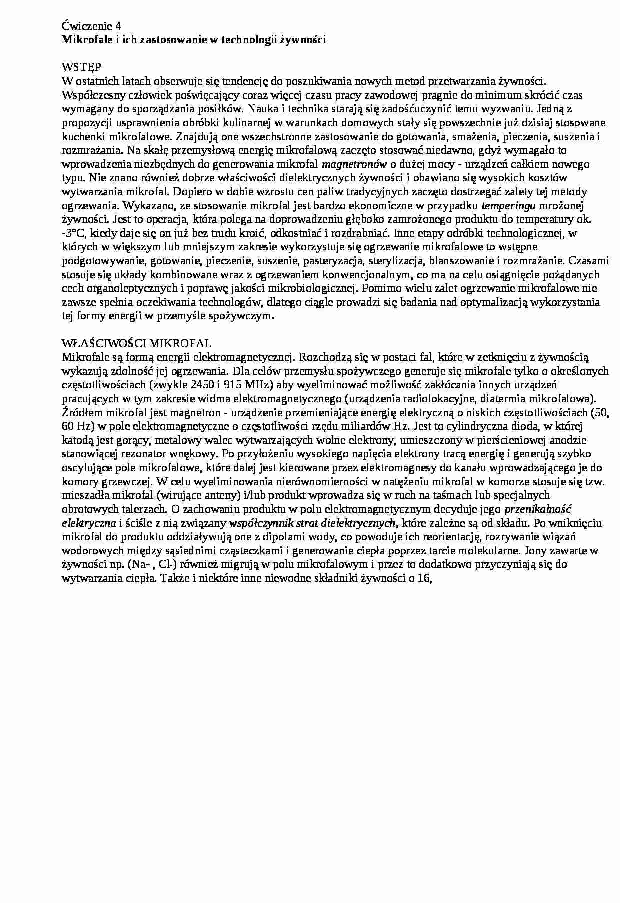 Mikrofale, sem IV - strona 1