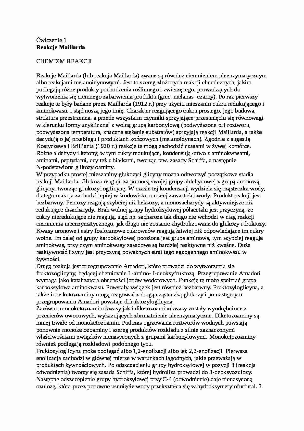 Reakacje millarda, sem IV - strona 1