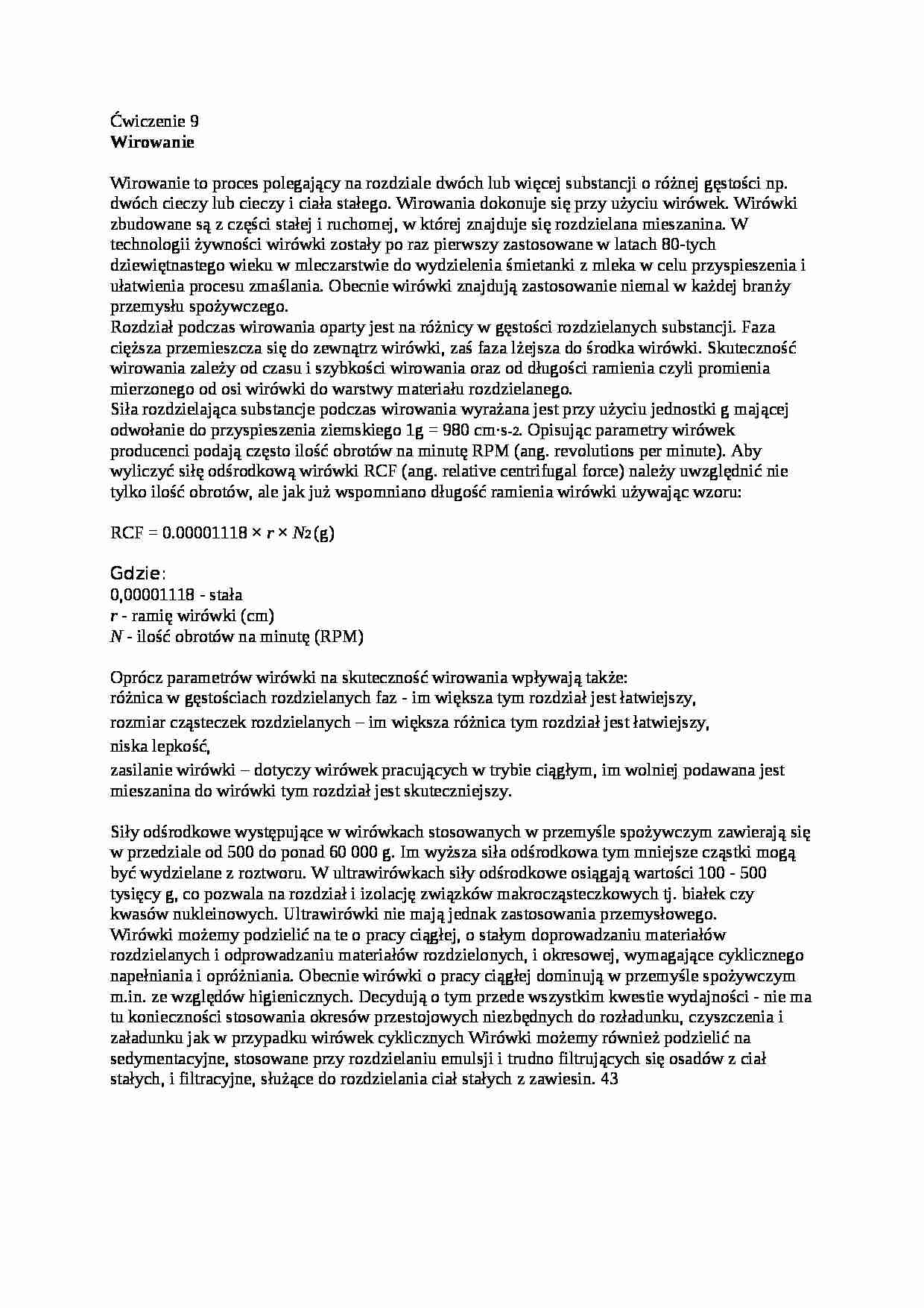 Wirowanie, sem IV - strona 1