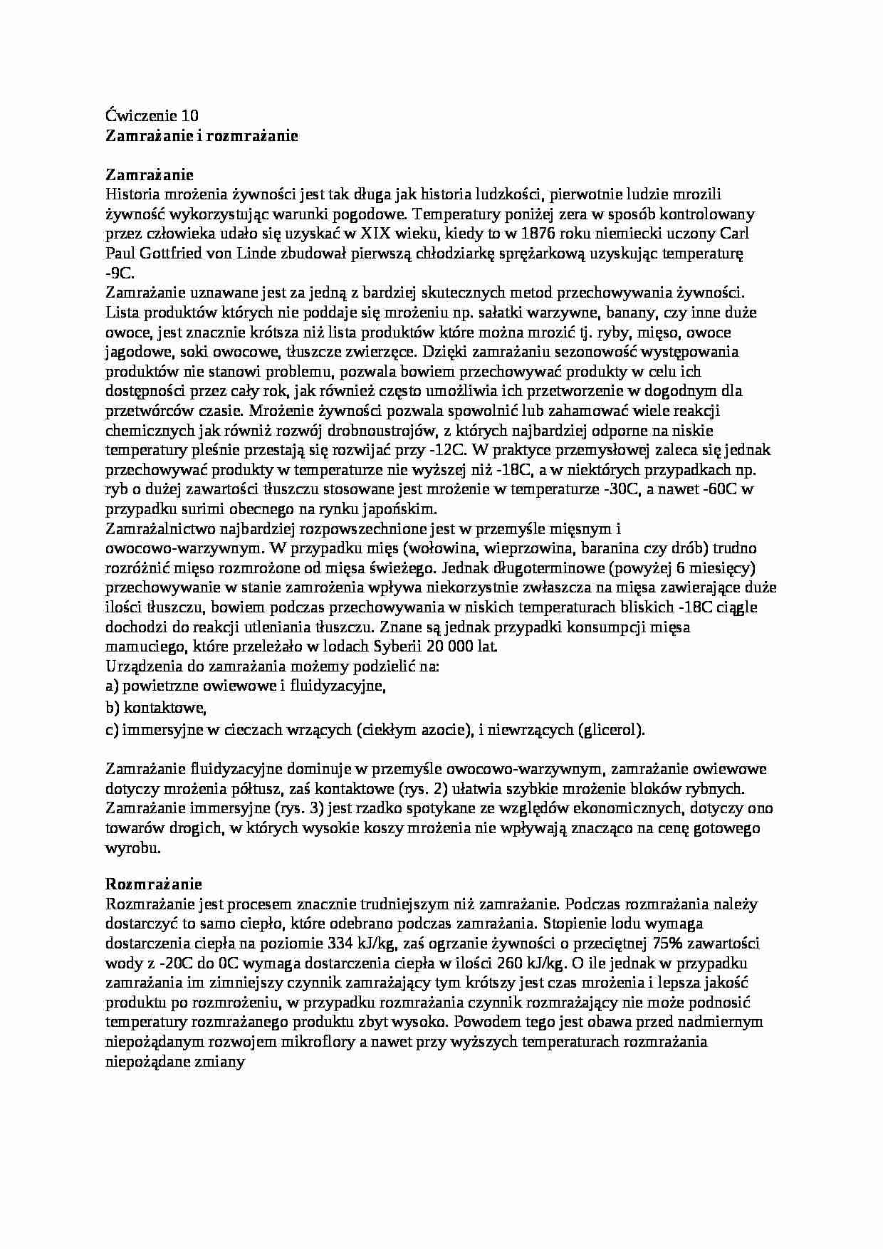 Zamrażanie i rozmrazanie, sem IV - strona 1