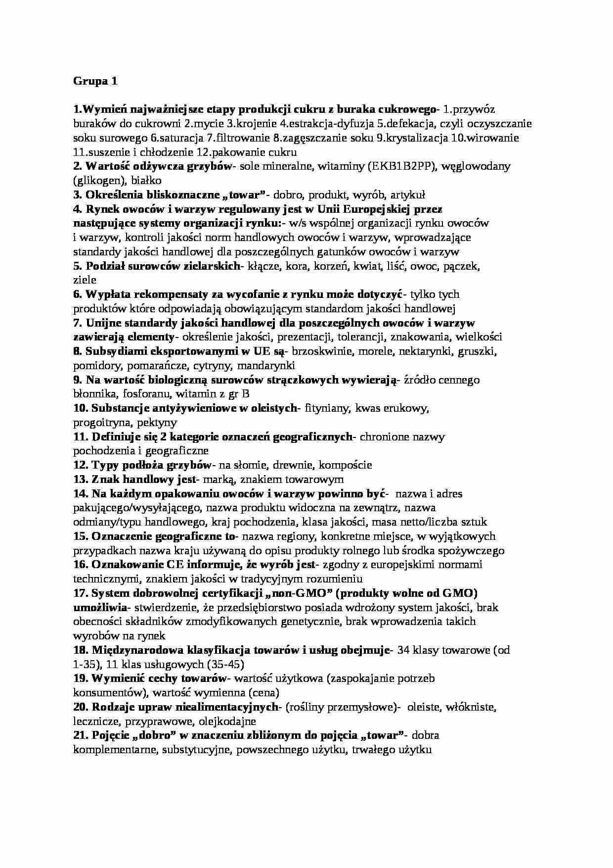 Egzamin gr 1, sem III - strona 1