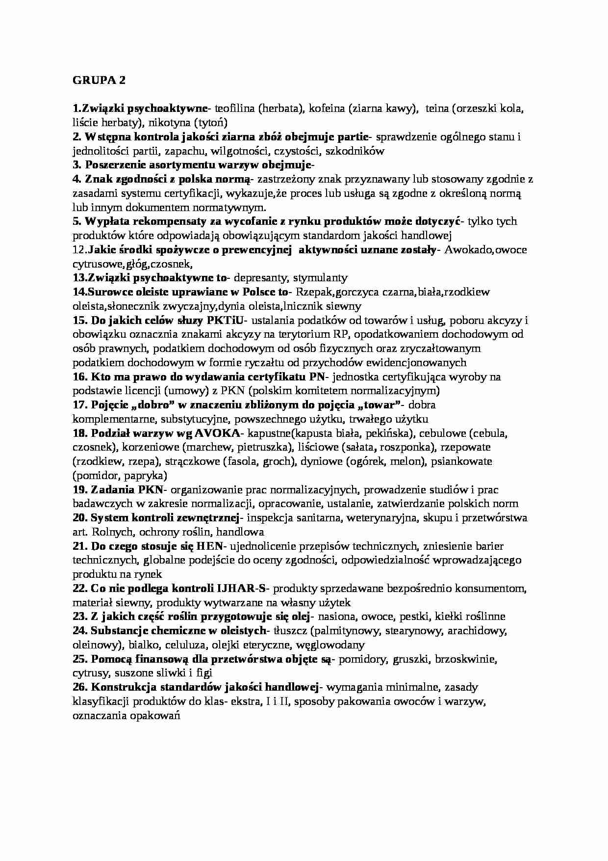 Egzamin gr 2, sem III - strona 1