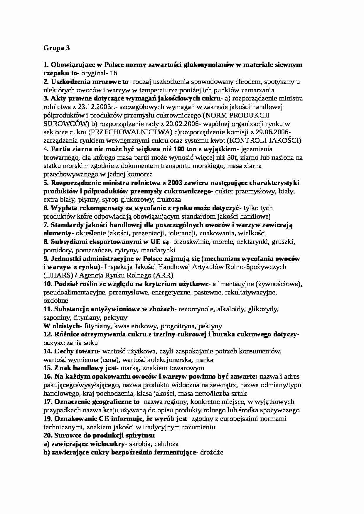 Egzamin gr 3, sem III - strona 1