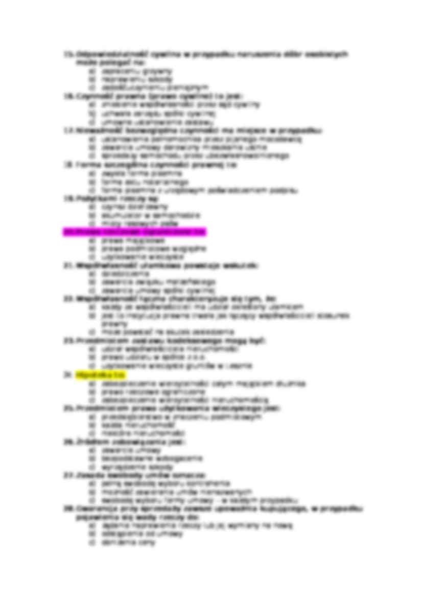 Prawo - test 7, (sem I) - strona 2