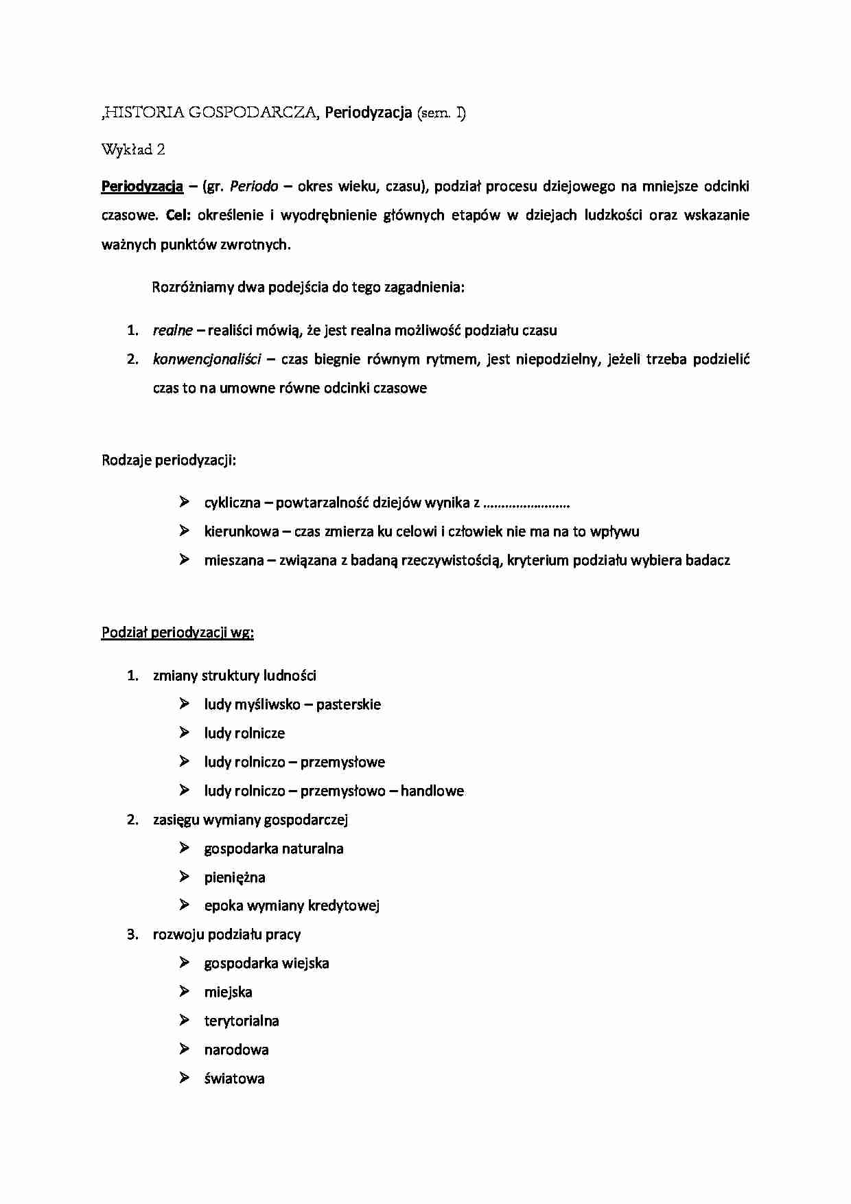 Periodyzacja - omówienie (sem. I) - strona 1