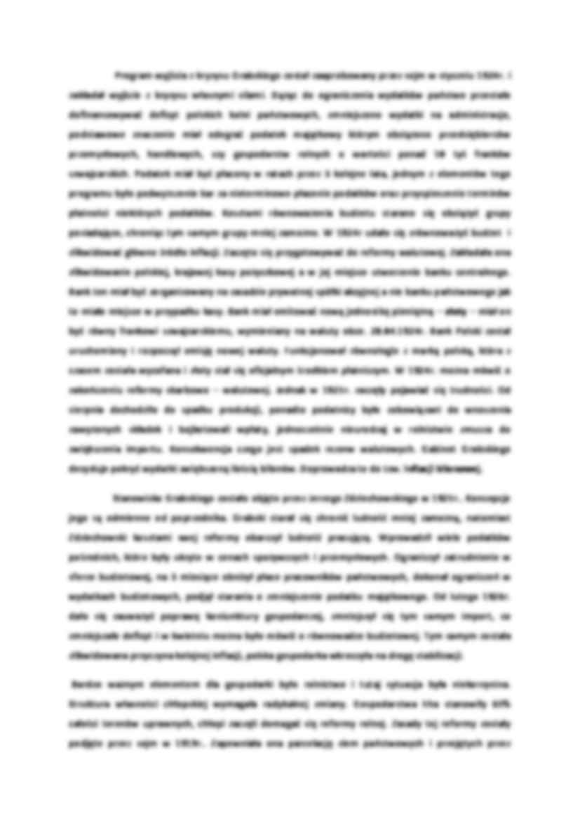 Gospodarka II RP - omówienie (sem. I) - strona 2