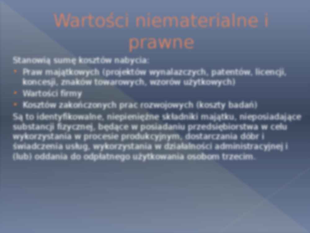 Aktywa trwałe i obrotowe - omówienie  (sem 2) - strona 3