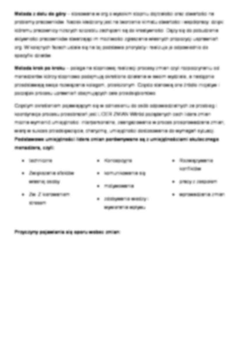 Socjologia organizacji - wykład 7 (sem II) - strona 3