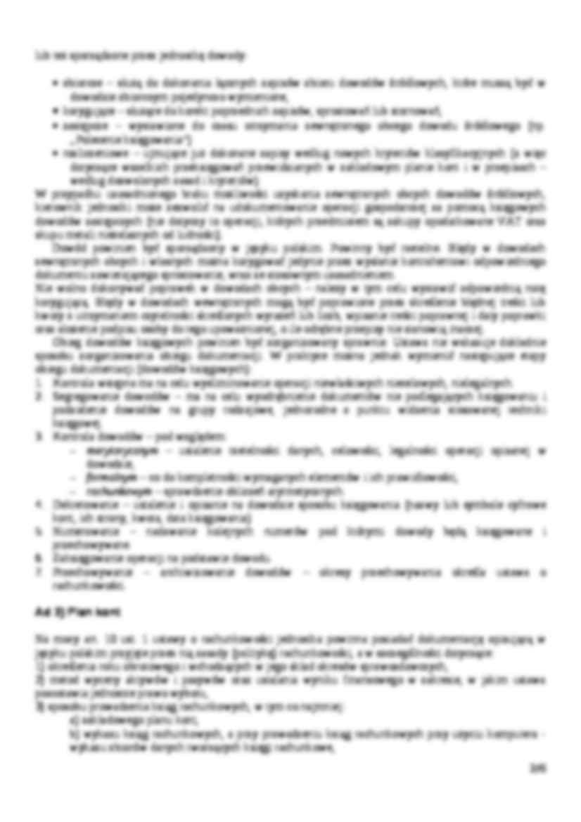 Aspekty prowadzenia rachunkowości - omówienie  (sem. II) - strona 2