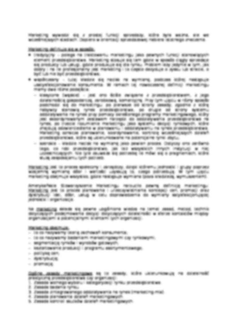 Podstawy marketingu - wykład, sem IV - strona 2