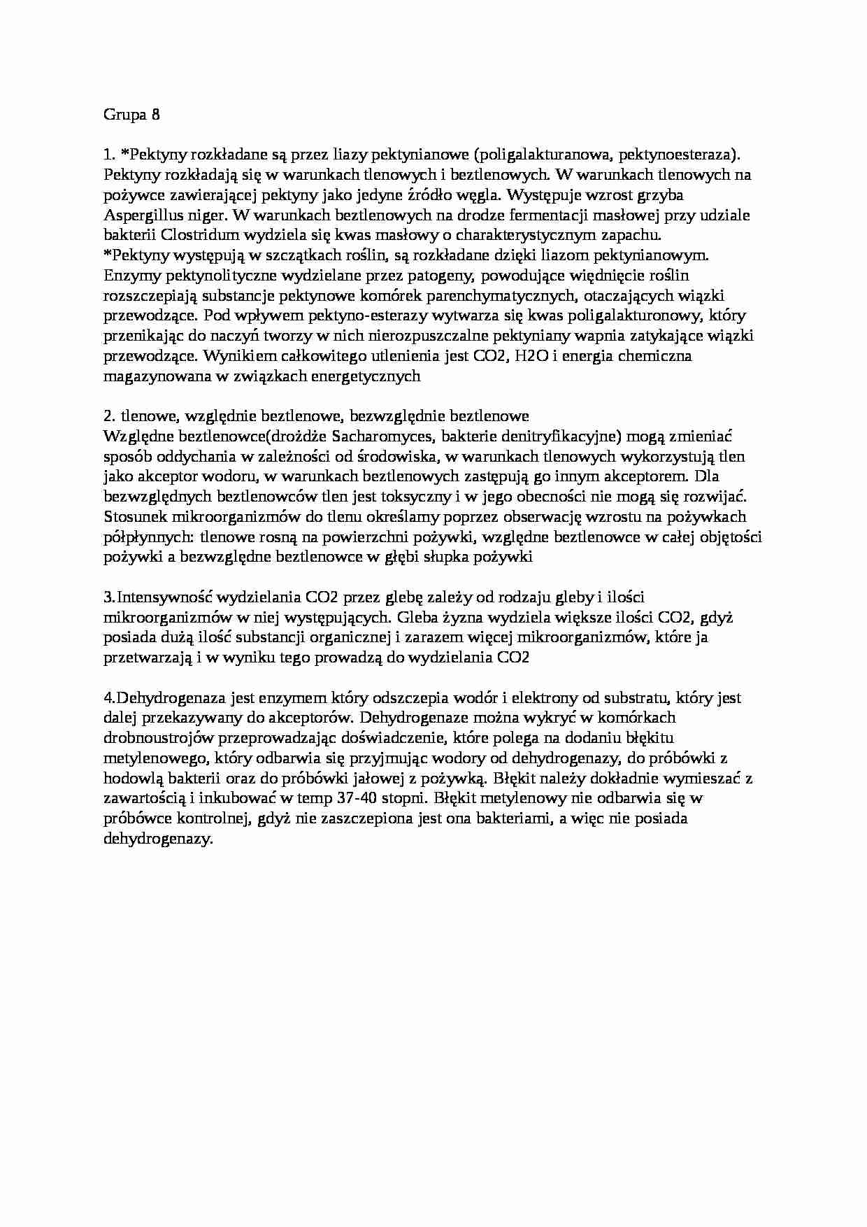 Kolokwium, sem III - Dehydrogenaza - strona 1