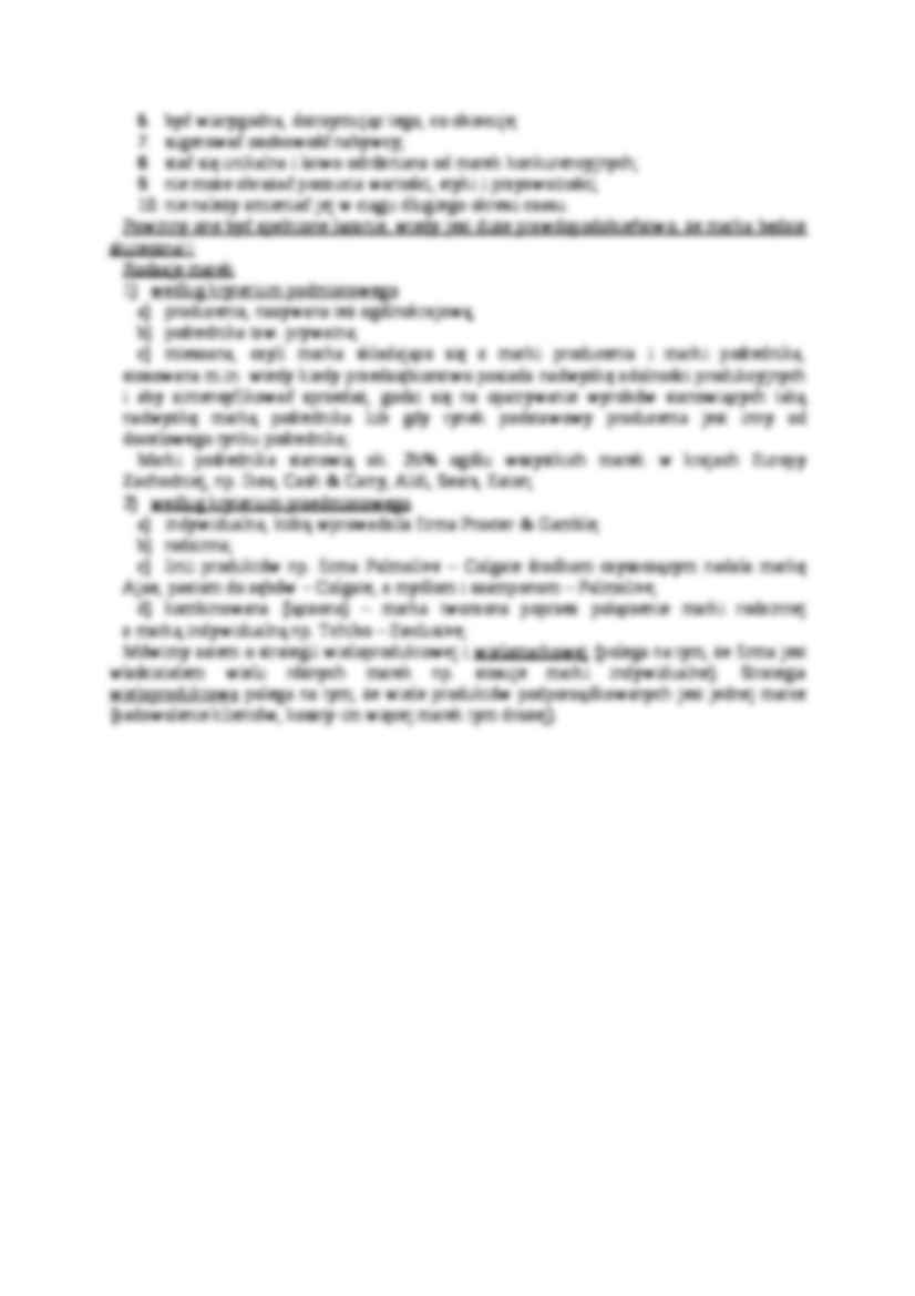 Wykład - definicja marki, sem IV - strona 2