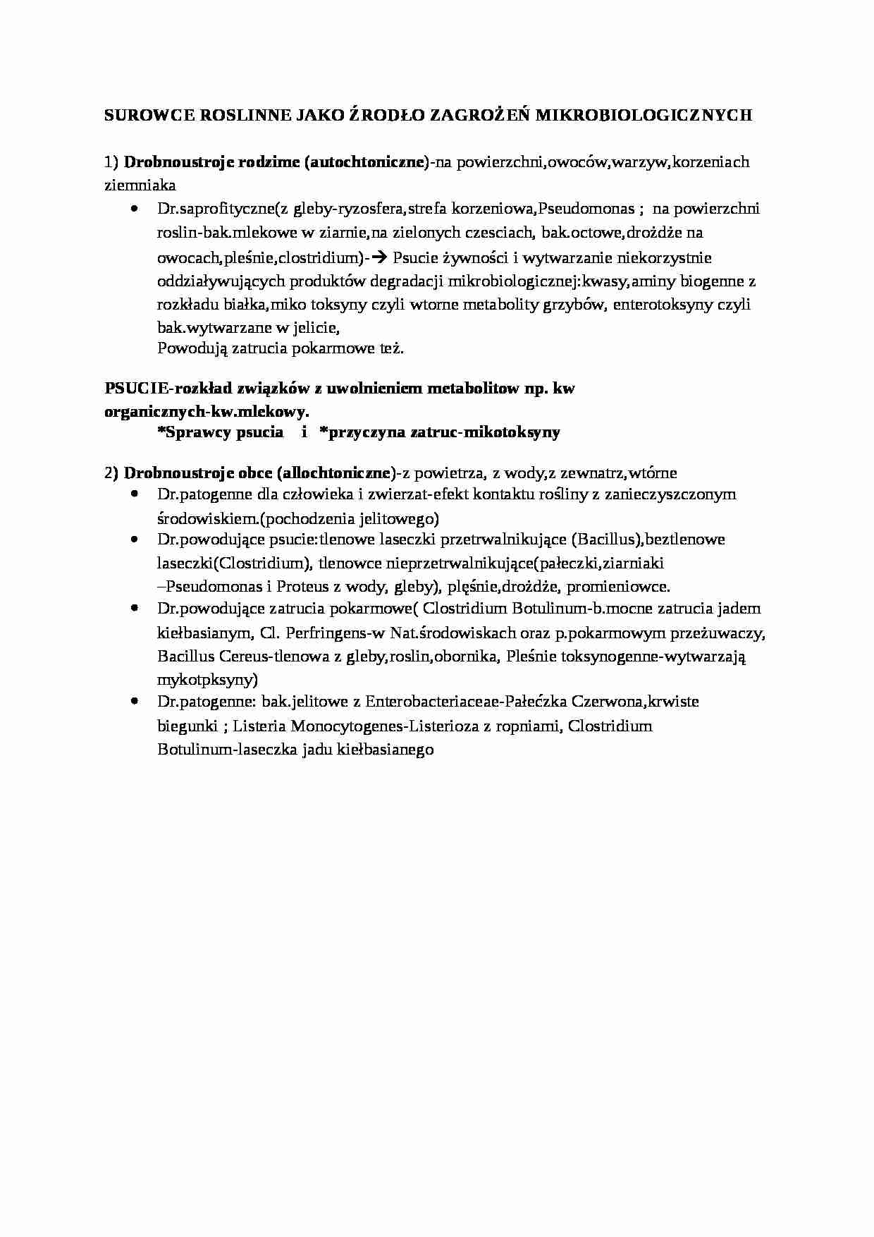 Surowce roślinne - wykład - strona 1