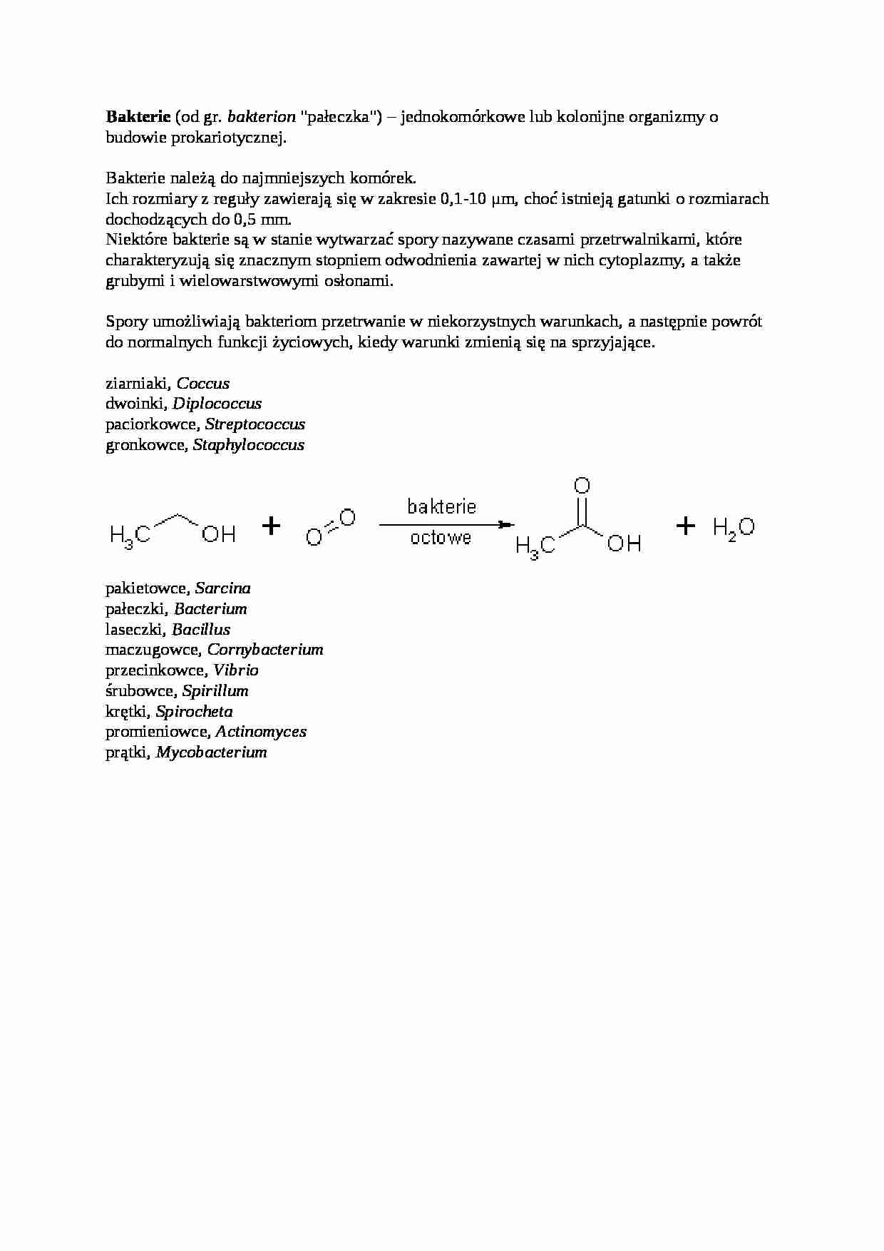 Wykład o bakteriach - strona 1