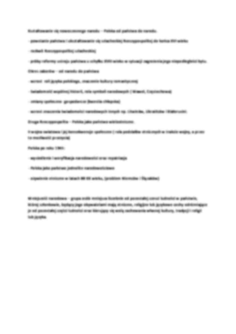 Naród, grupa etniczna notatki z wykładu 2 semestr - strona 3