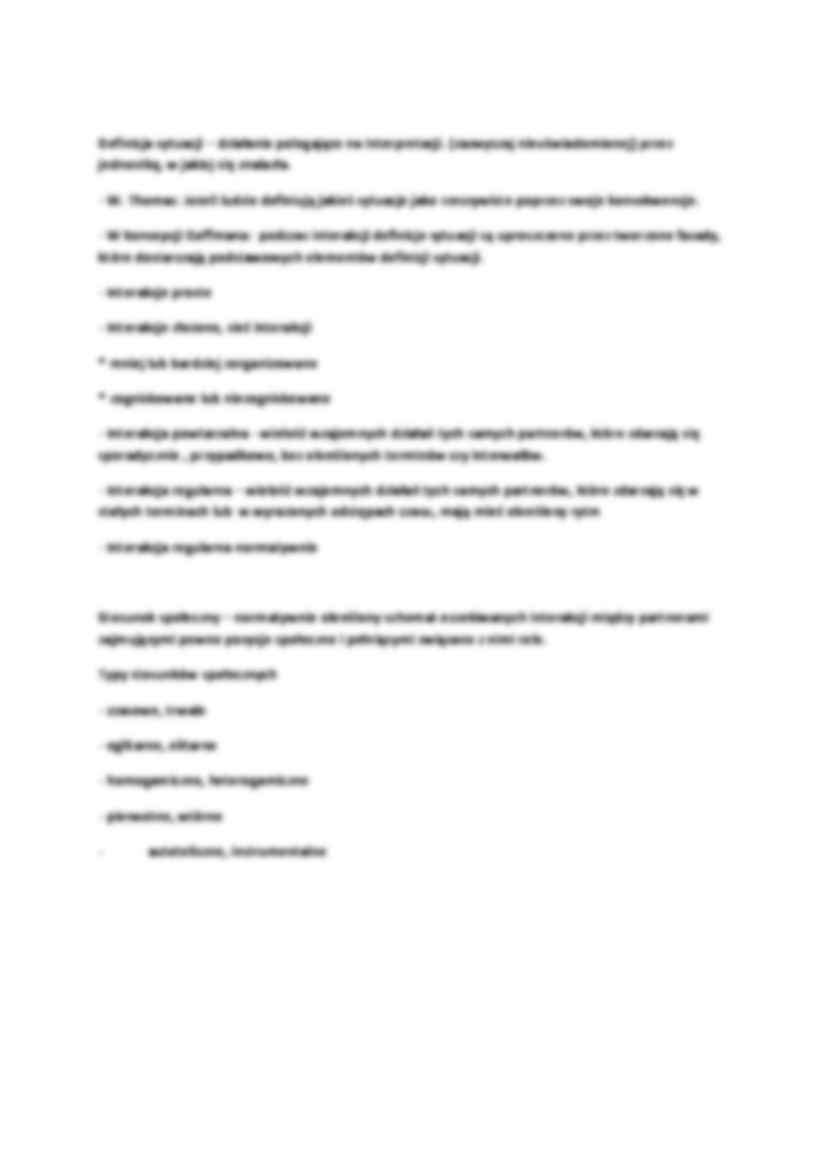 Działania, interakcje i stosunki społeczne - wykład 2 semestr - strona 3