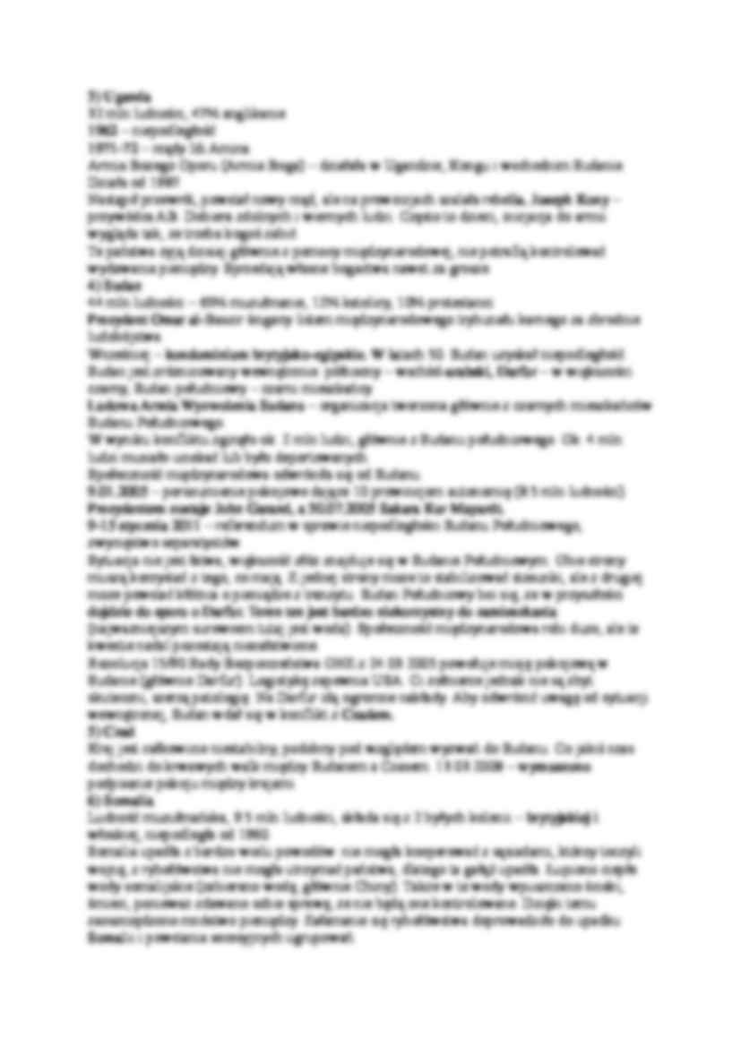 Konflikty w Afryce - wykład 2 semestr - strona 2