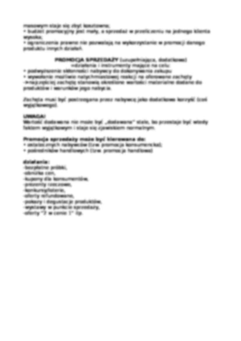 KOMUNIKACJA MARKETINGOWA - wykład 2 semestr - strona 3