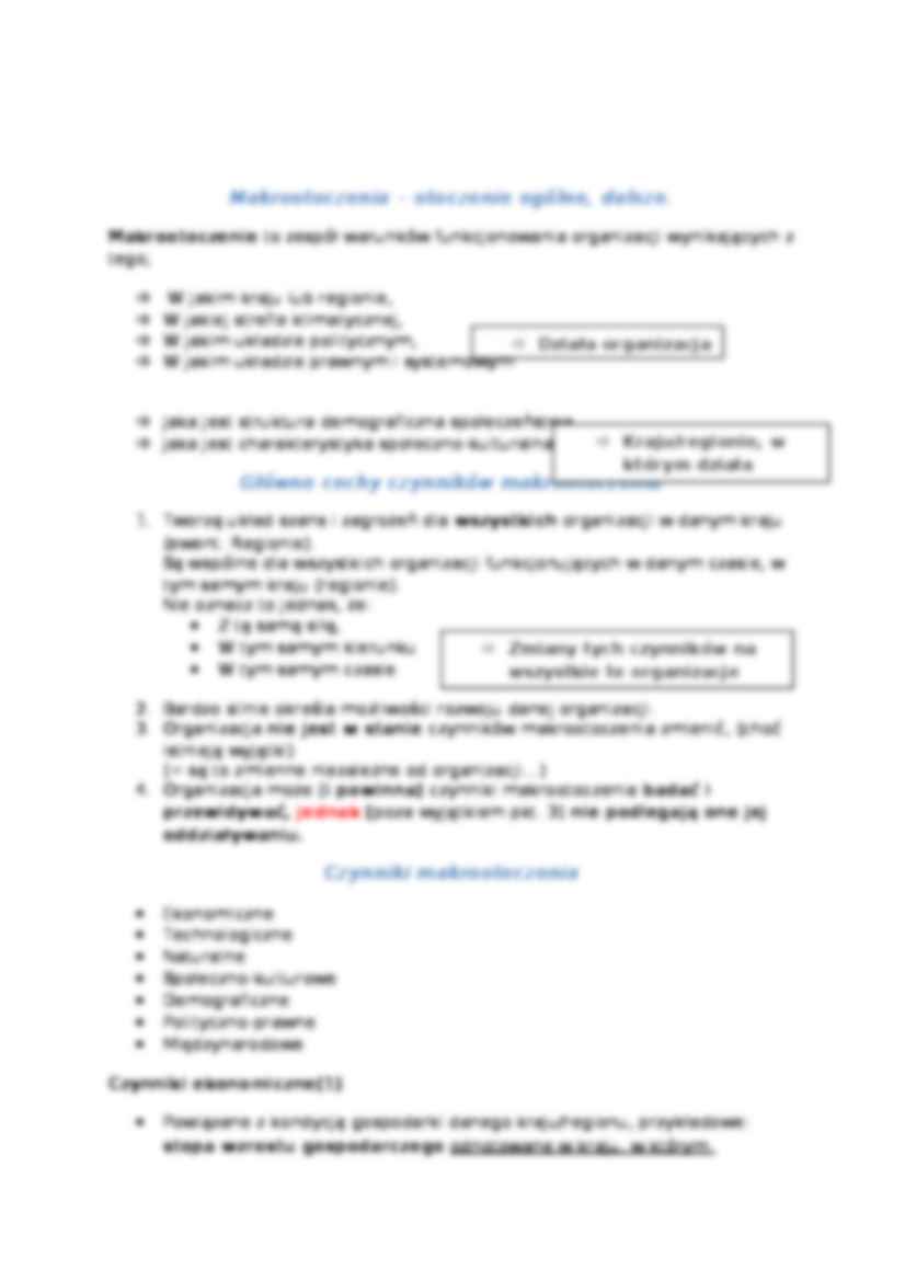 Otoczenie organizacji - wykład  2 semestr - strona 2