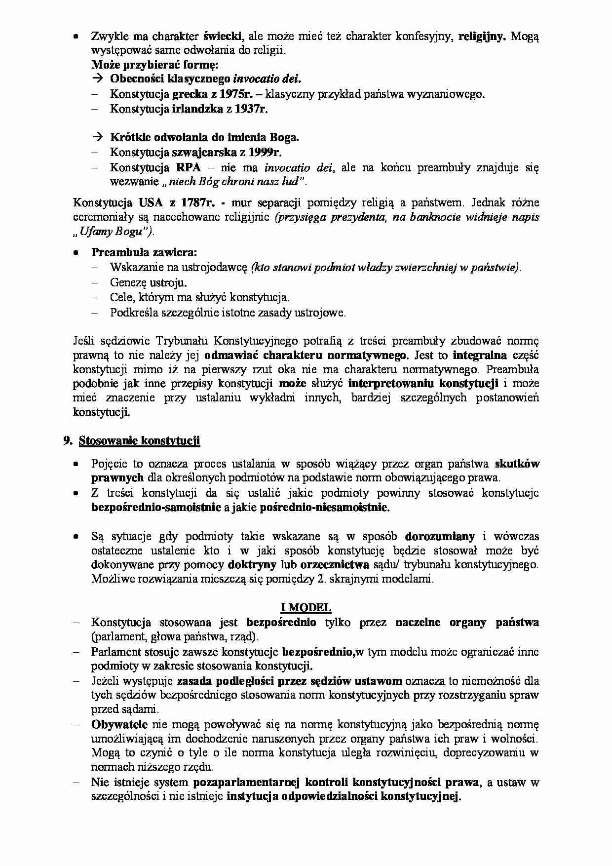 KONSTYTUCJA - Preambuła - strona 1