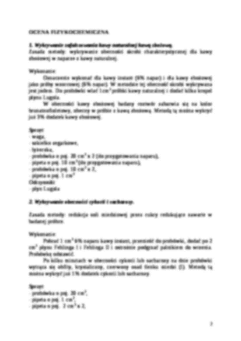 Kawa wykonanie - ćwiczenia, sem V - strona 2