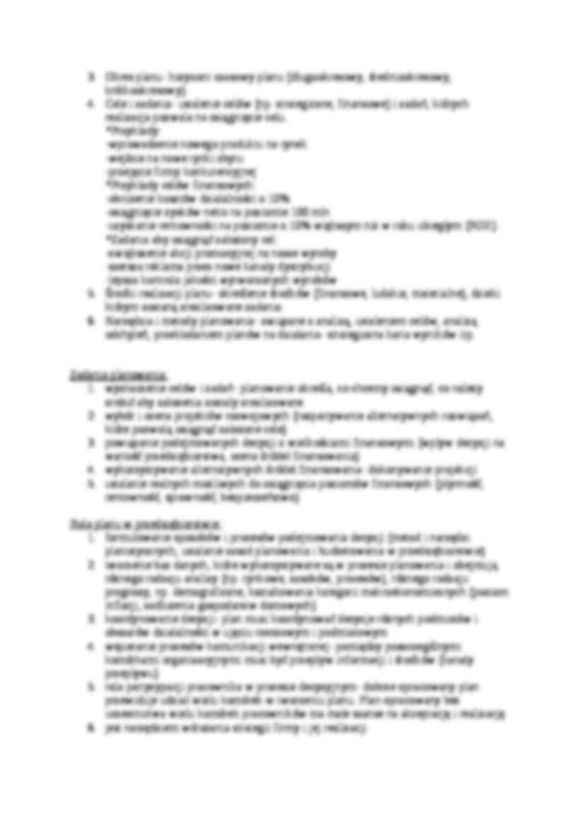 Wykład - modele i plan planowania finansowego, sem IV - strona 2