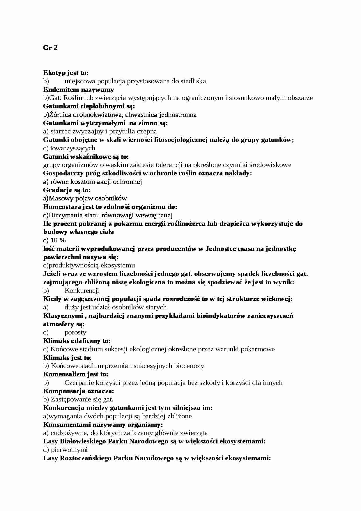 Kolokwium - ekologia, sem V - strona 1