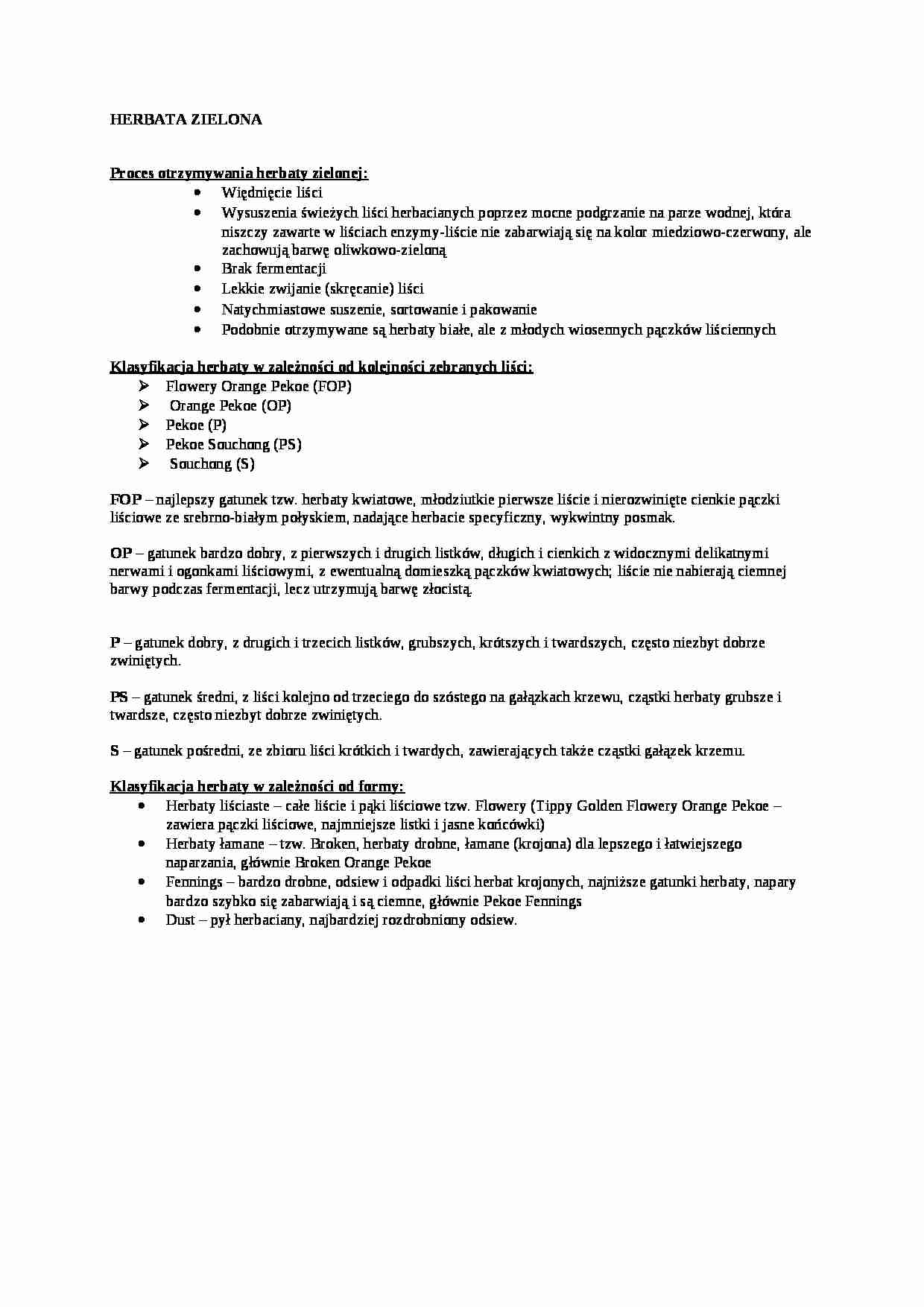 Wykład - herbata zielona, sem V - strona 1