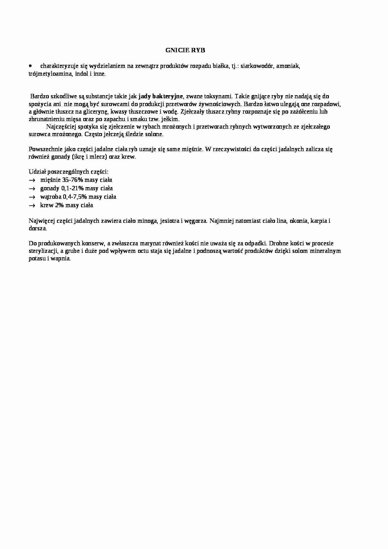 Wykład - gnicie ryb, sem IV - strona 1