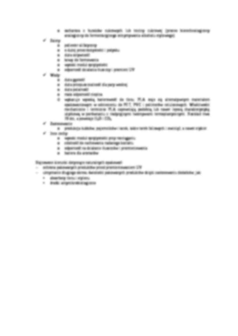 Folie opakowaniowe, sem VI - strona 2