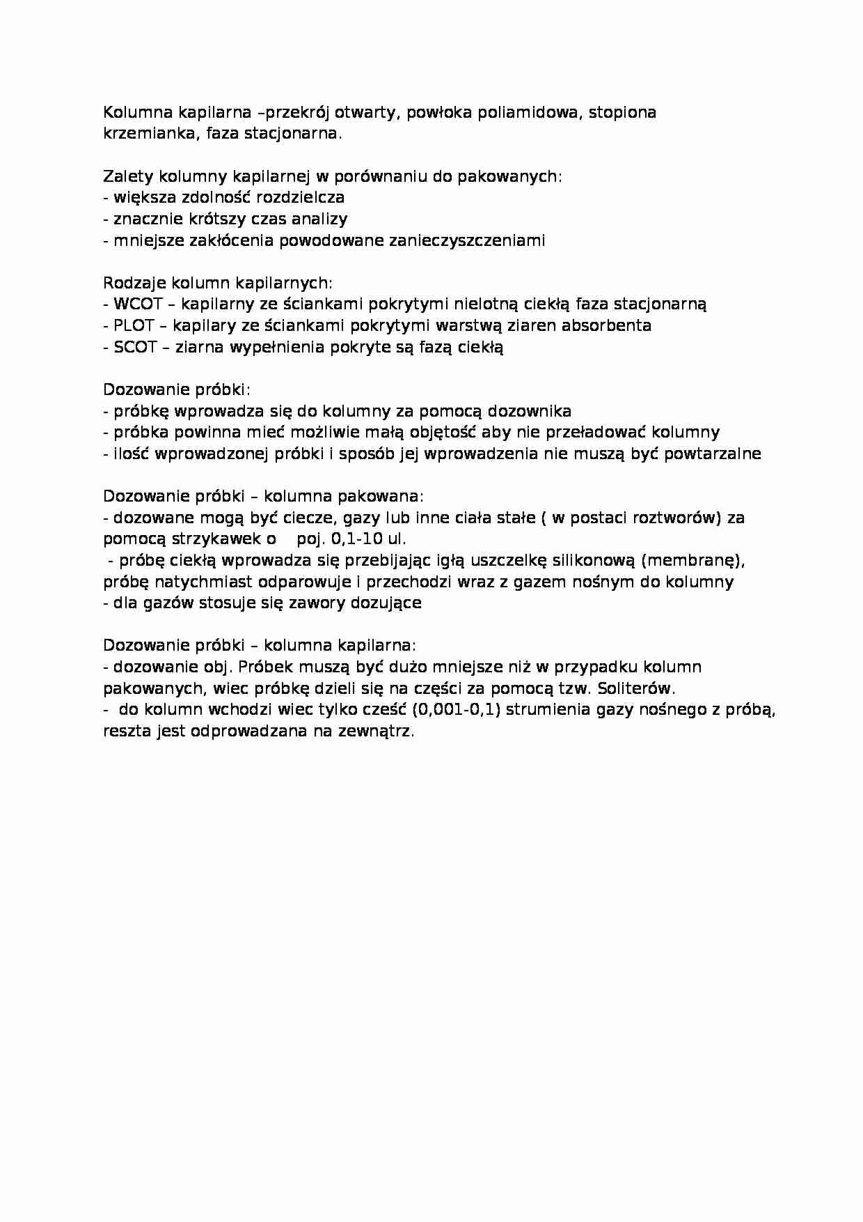 Kolumna kapilarna, sem V - strona 1