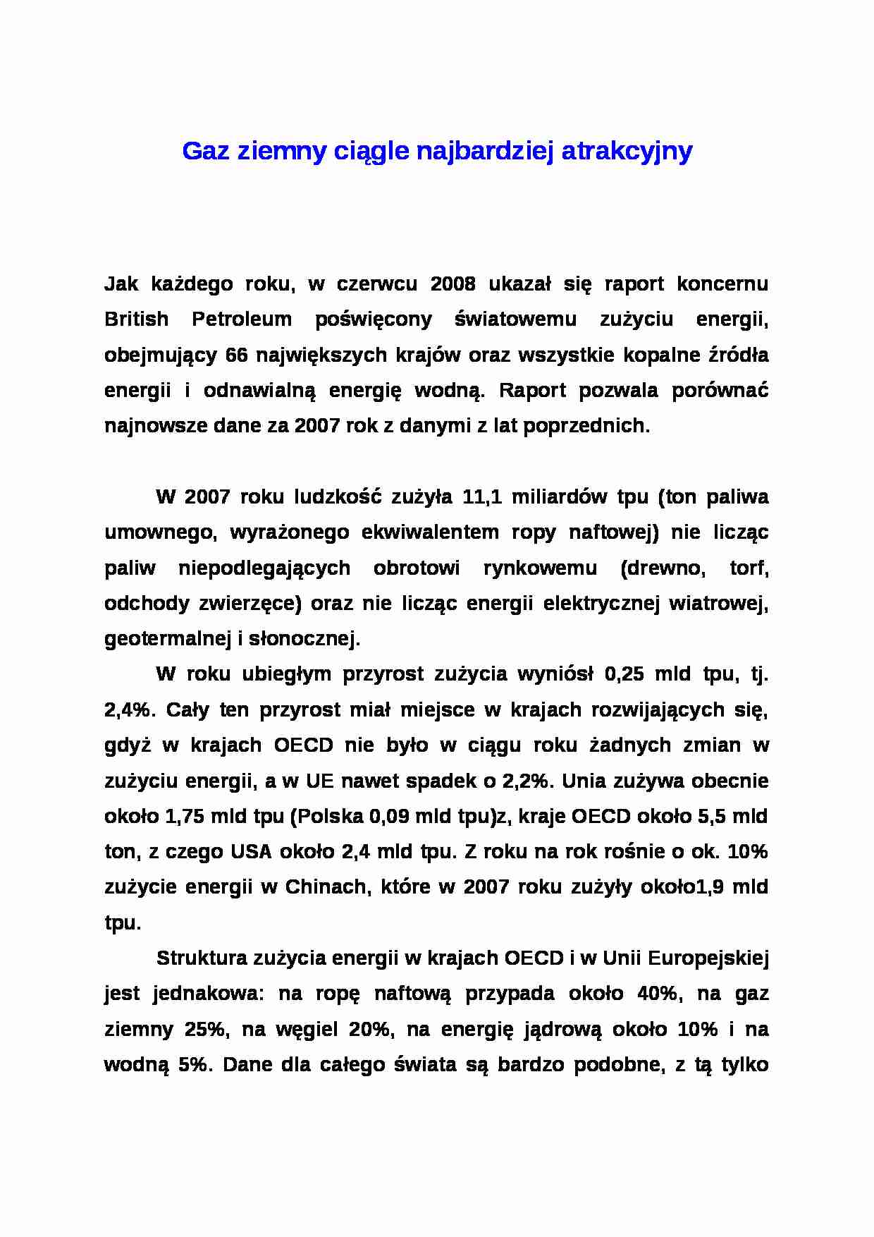 gospodarka energetyczna - gaz ziemny - strona 1