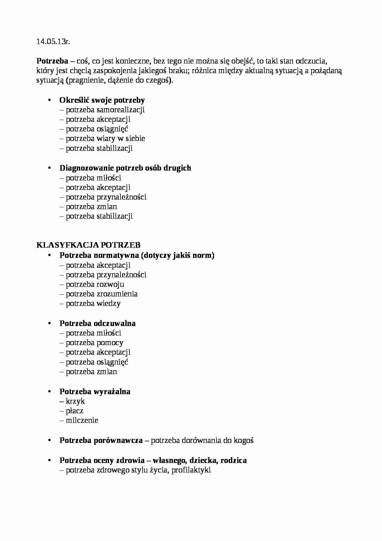 Edukacja zdrowotna wykłady rok 2013 - strona 1