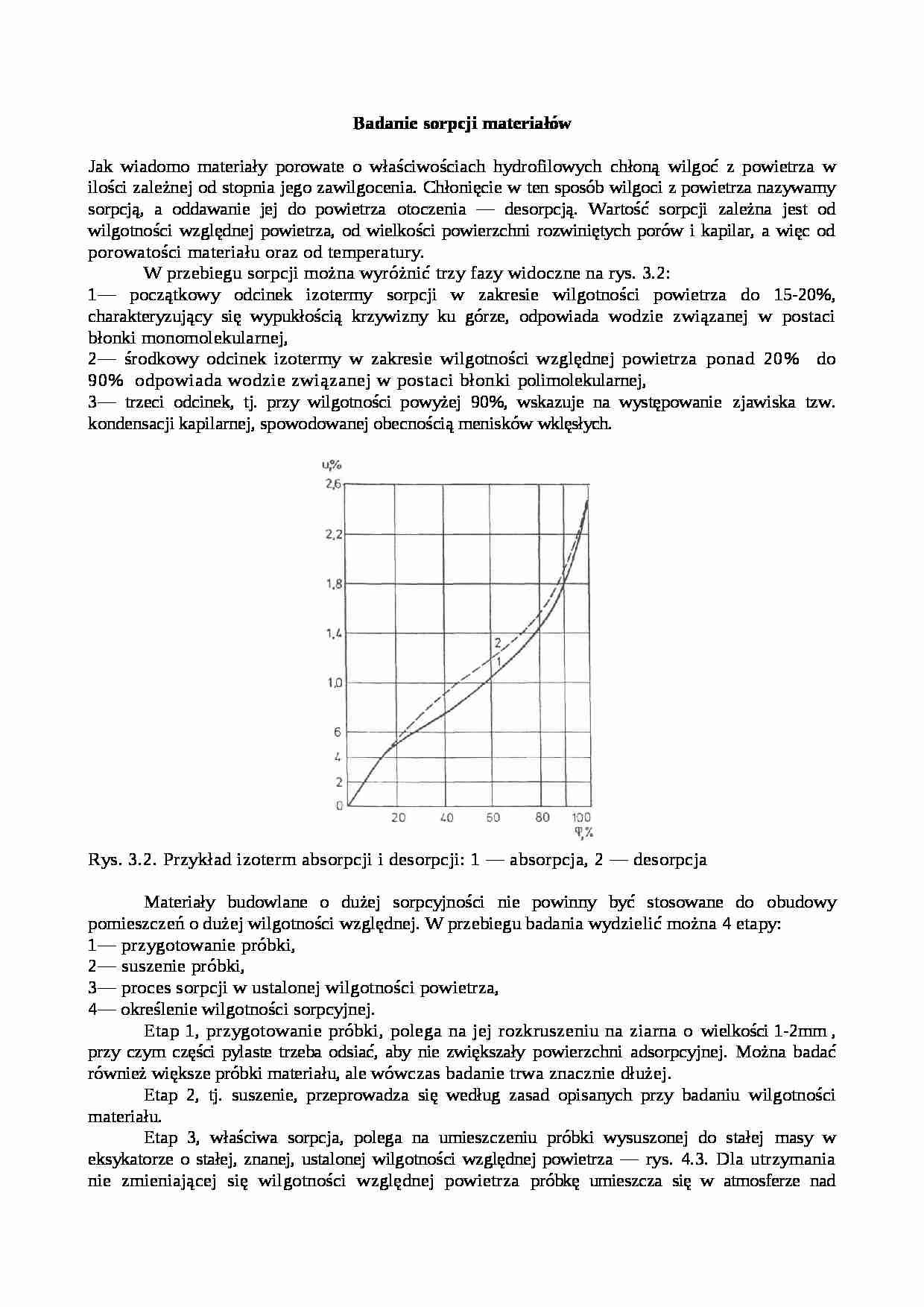 Badanie sorpcji materiałów - omówienie - strona 1