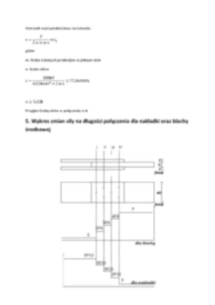 Zaprojektowanie połączenia nitowego - omówienie,sem IV - strona 2