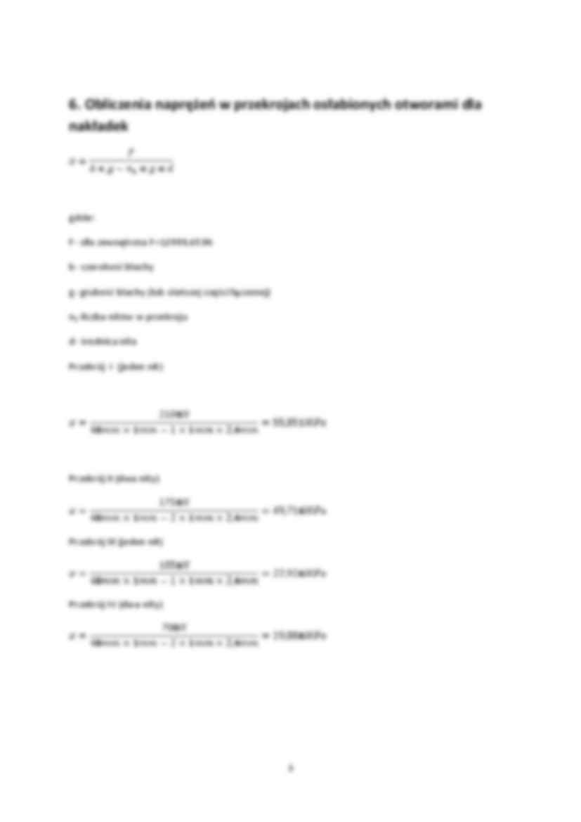 Zaprojektowanie połączenia nitowego - omówienie,sem IV - strona 3