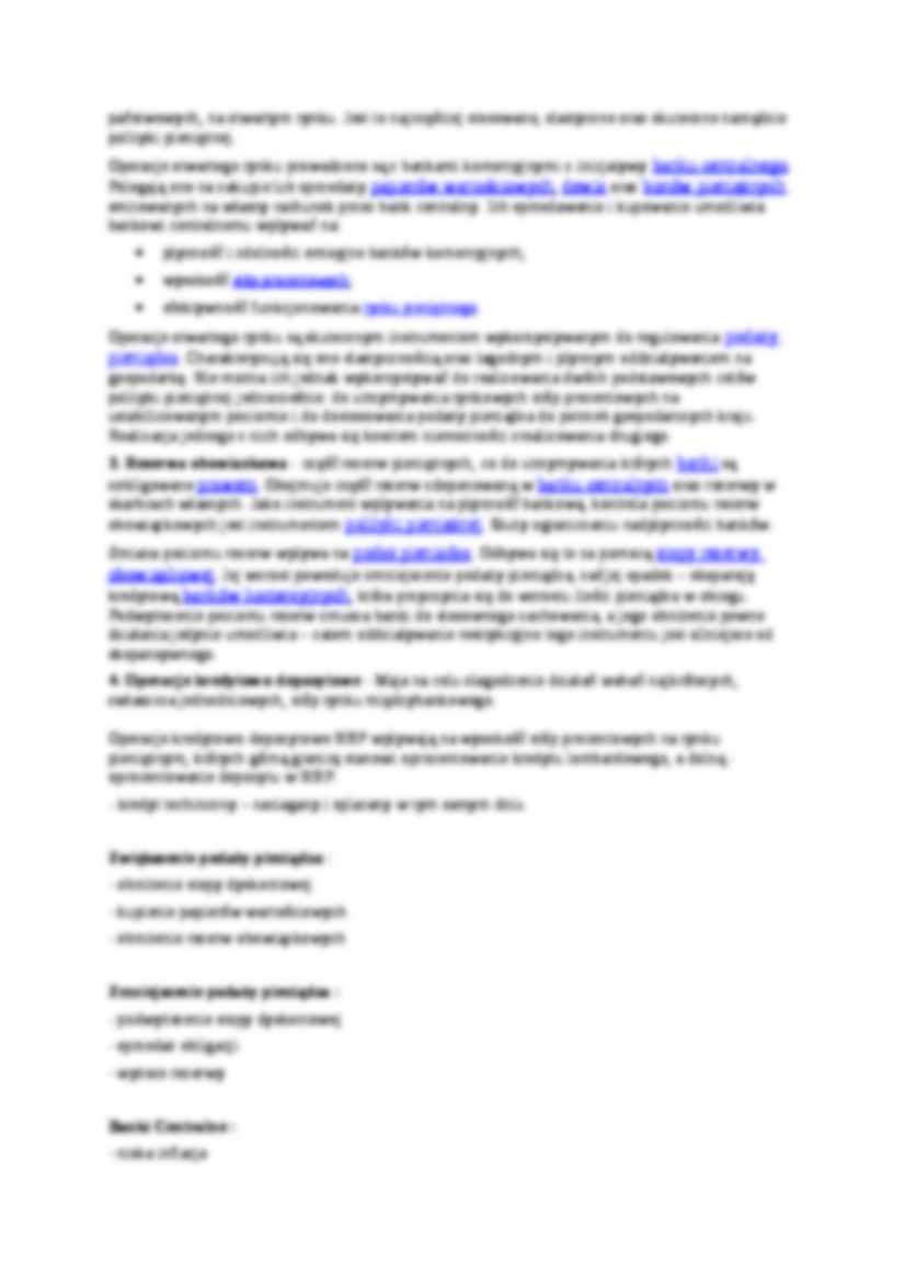 Pieniądz i system bankowy - omówienie  - strona 3