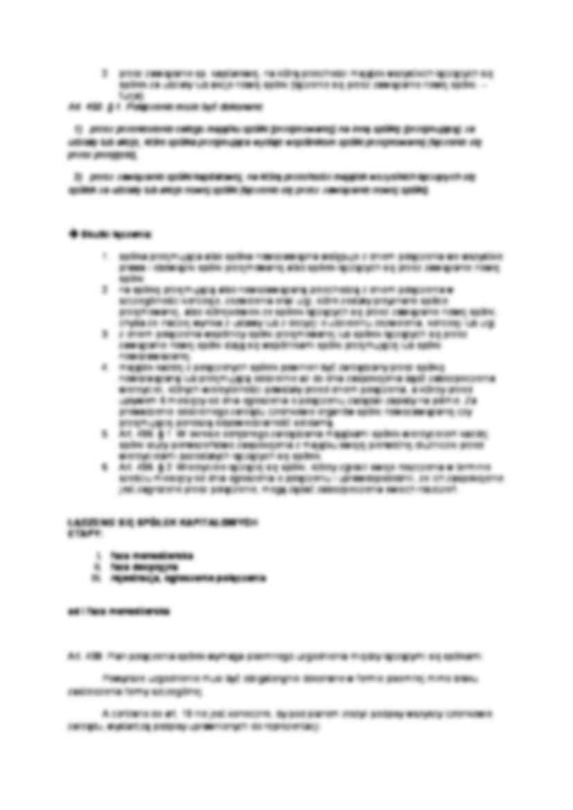 łączenie spółek - omówienie  - strona 2