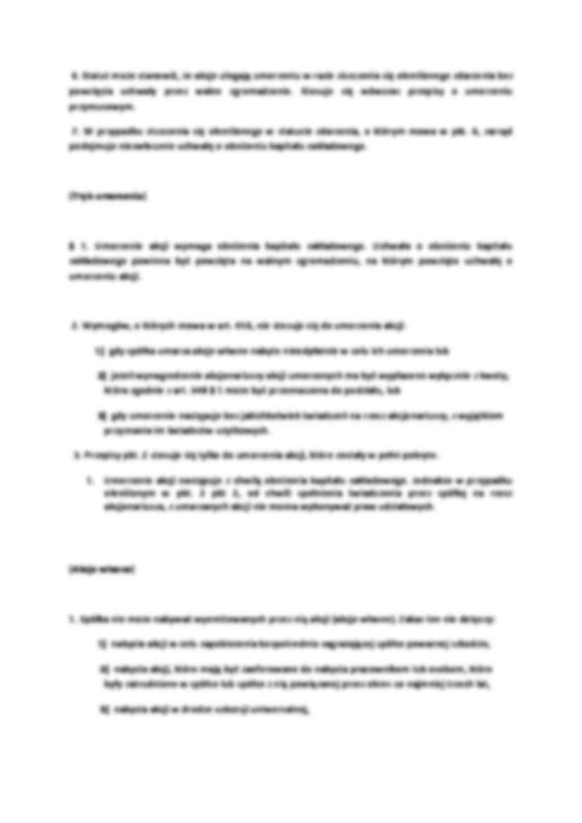 Prawo handlowe - akcje - omówienie (I sem) - strona 3