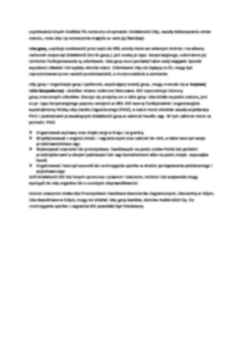 Izby gospodarcze - omówienie (II sem) - strona 2