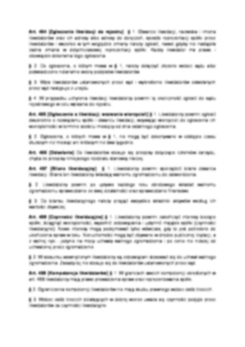 Rozwiązanie spółki (I sem) - strona 2