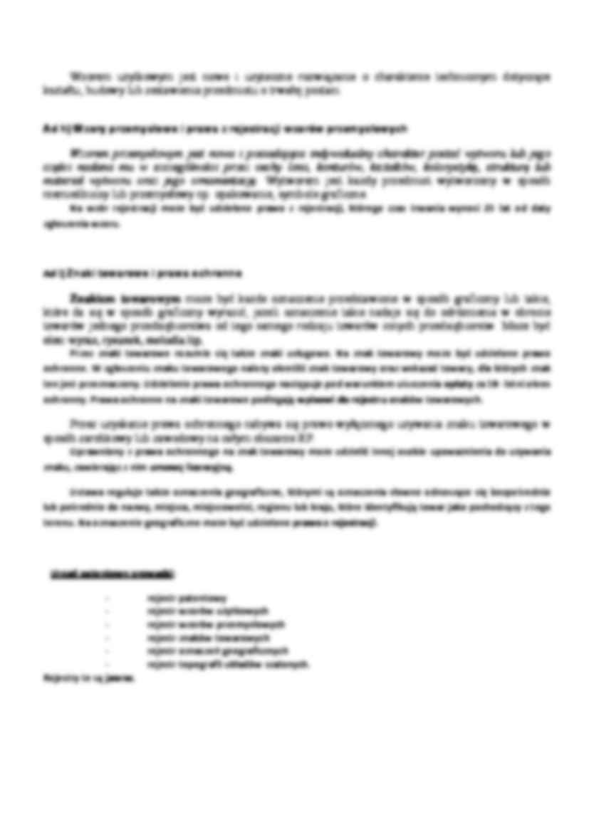 Własności przemysłowa - omówienie (II sem) - strona 3